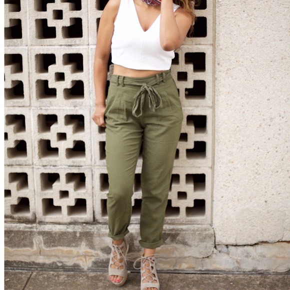 Pants - Cute Linen Blend Pants